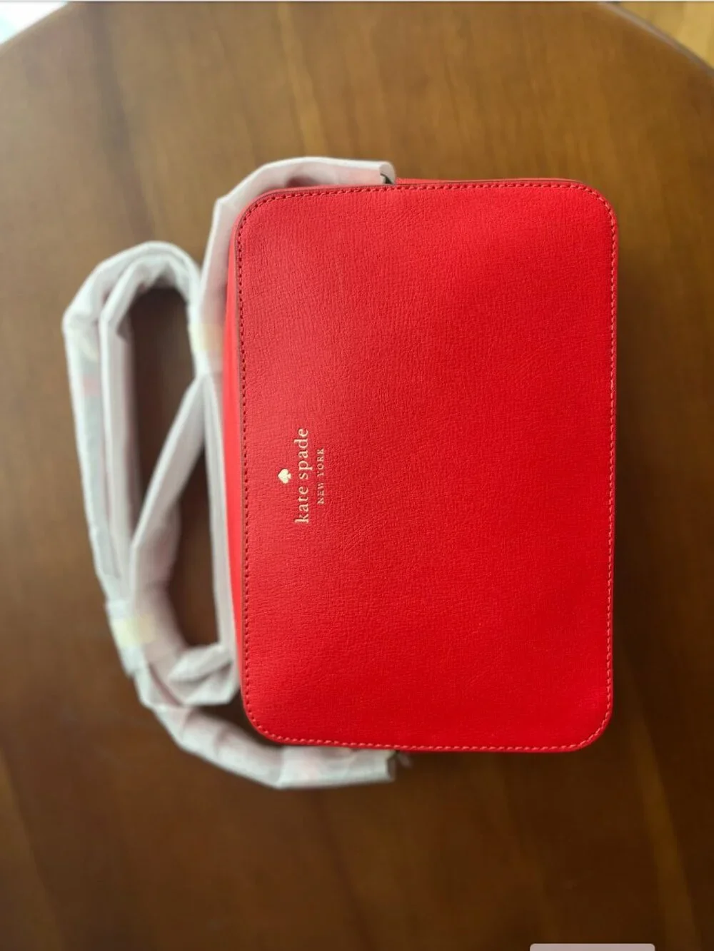 Kate Spade heirloom tomato red Harper leather bag NWT